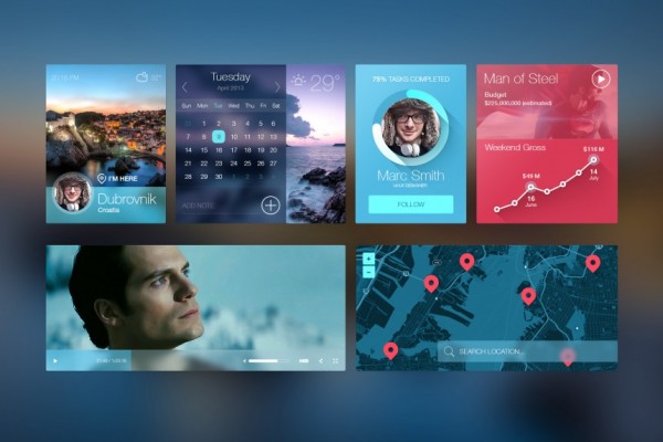 iOS7 inspired UI kit