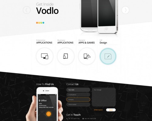 Vodlo homepage