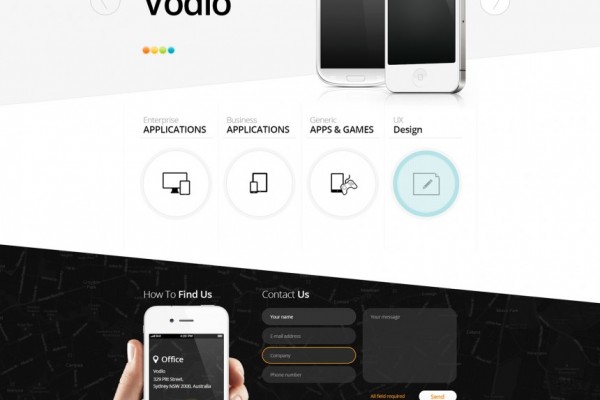 Vodlo homepage